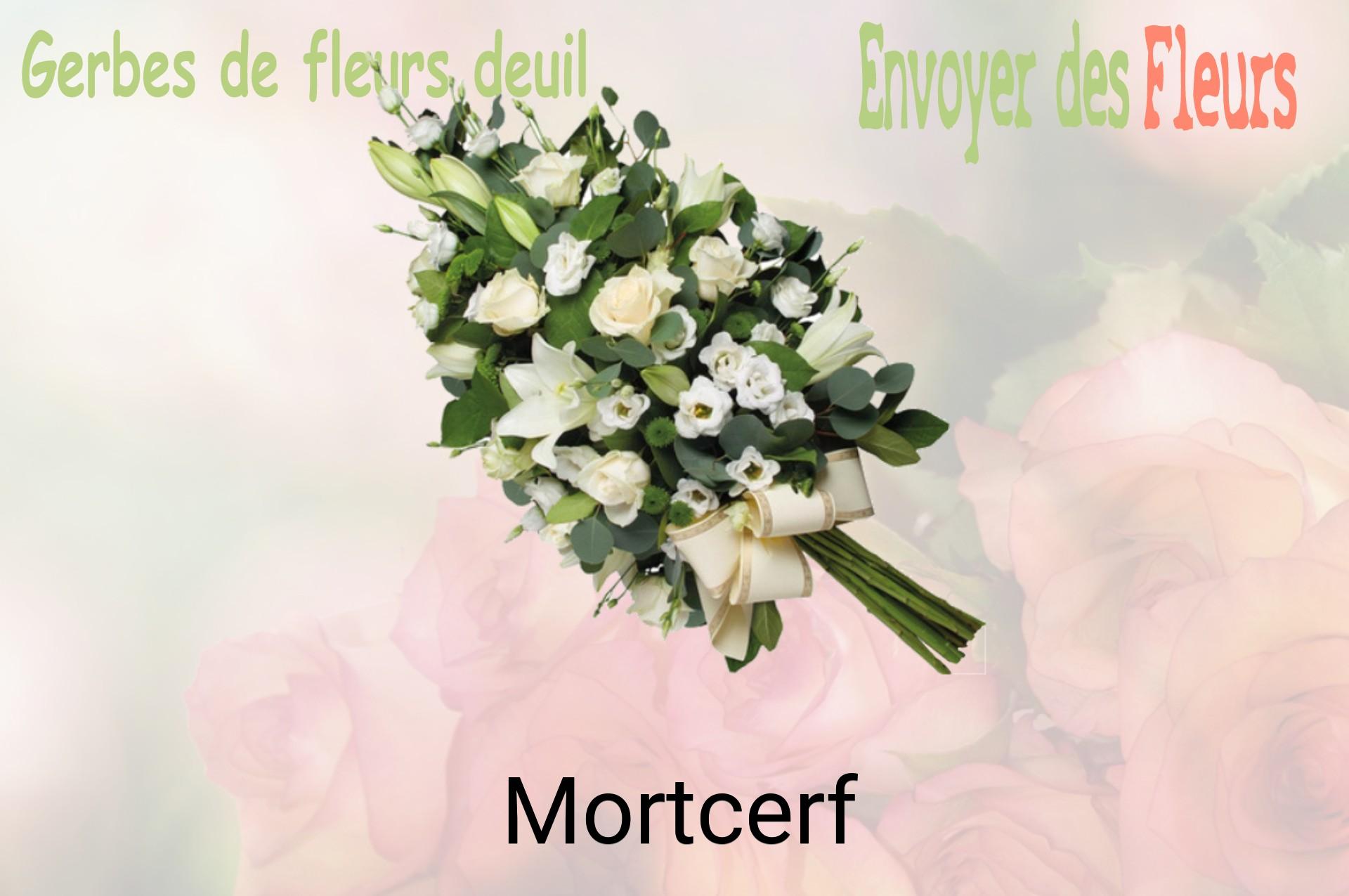 Gerbe de fleurs de deuil livrée à Mortcerf